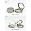 AG-JH-C-0392A AGPM Cosmetic Packaging Round Special Custom Flip-Cap Powder Empty Container With Window